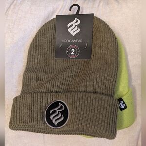 Rocawear 2 Piece Green Beanie Set New